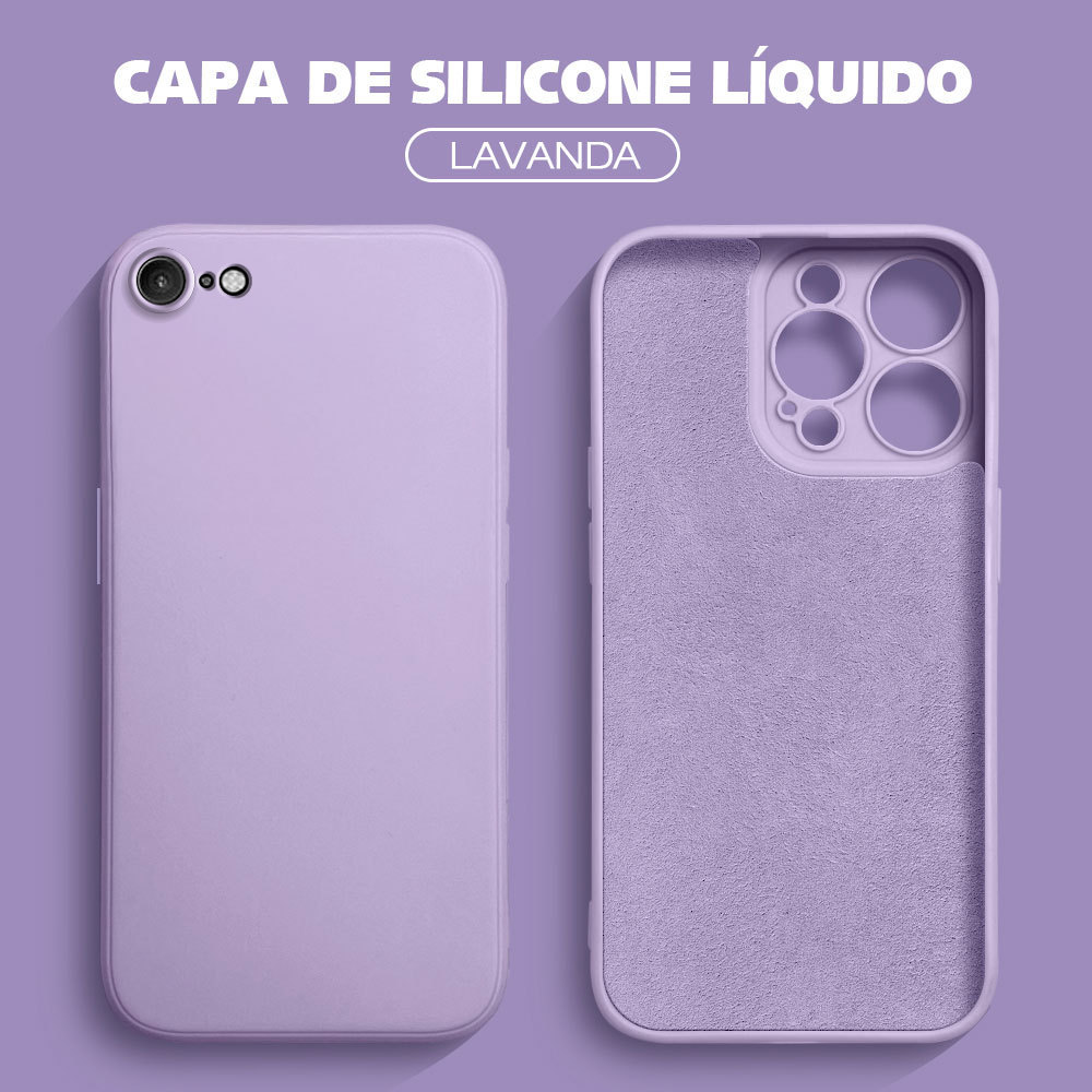 Capinha Silicone Para iPhone 7 8 SE 2020 2022 Capa De Celular Anti Choque Capinhas Macia Case YT 0000