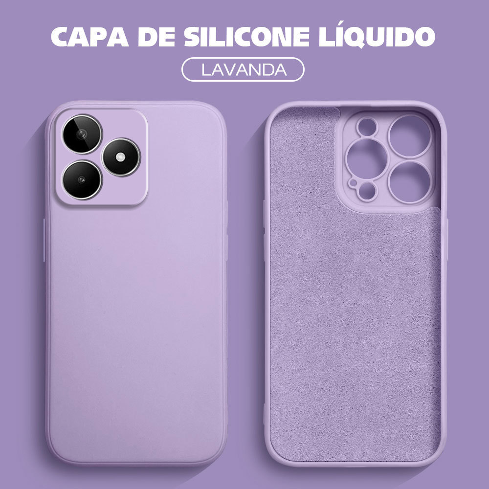 Capinha Silicone Para Realme C53 C51 Note 50 Narzo N53 Capa De Celular Anti Choque Capinhas Macia Case YT 0000