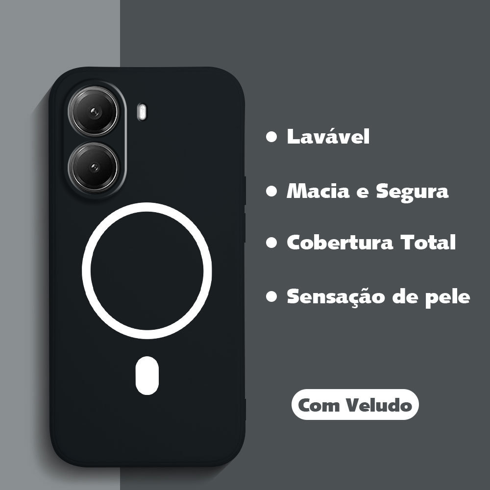 Capa Para Xiaomi Poco X7 Pro 5G Capinha De Silicone Líquido Proteção Macio Case 0062 ZBYT