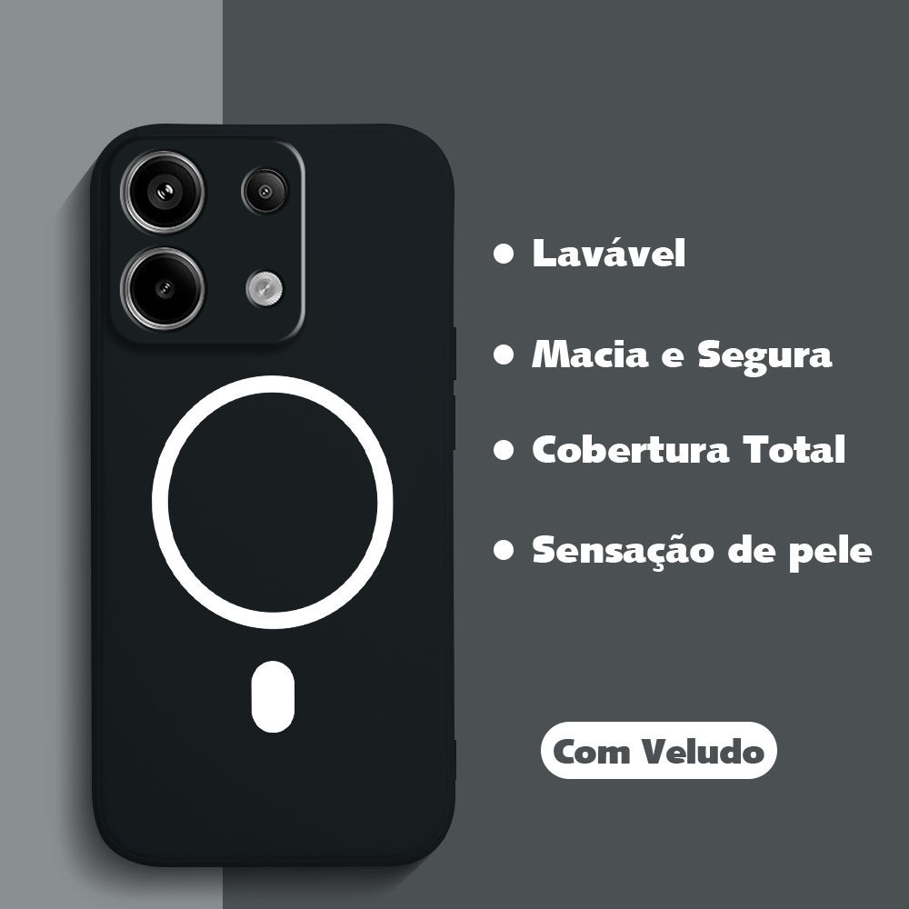 Capa Para Xiaomi Poco X6 5G Capinha De Silicone Líquido Proteção Macio Case 0062 ZBYT
