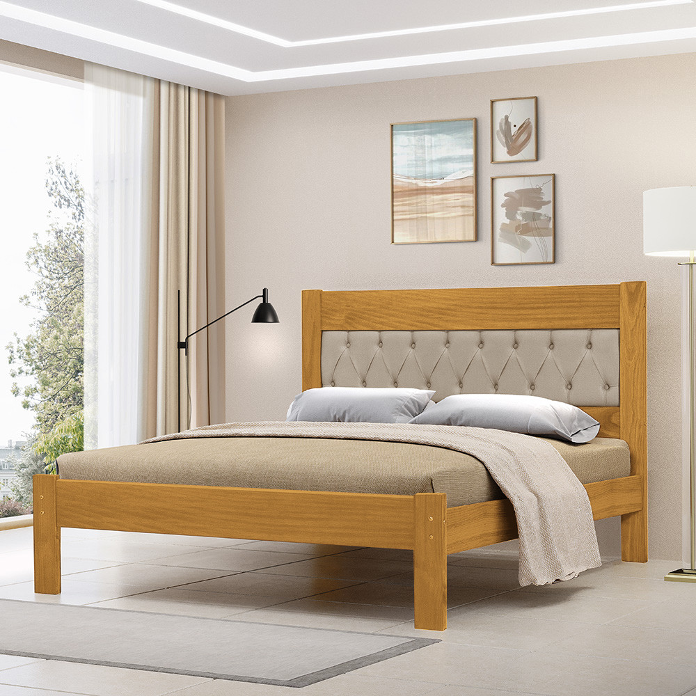 Cama de Casal Madeira Imbuia | BuscaProdutos