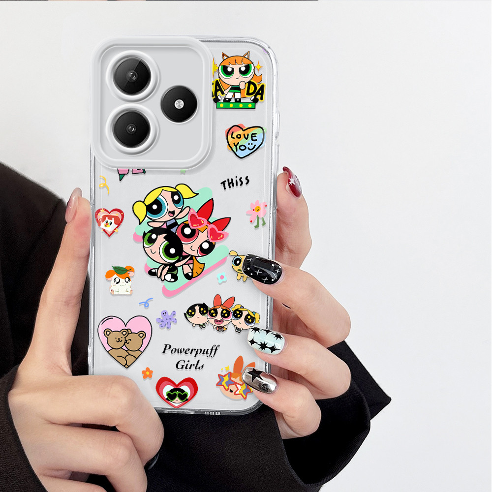 Capinha Para Realme C61 C63 Case Fofo Girls Airbag Macio TPU Capa De Celular 0054 TSY em Oferta na Shopee