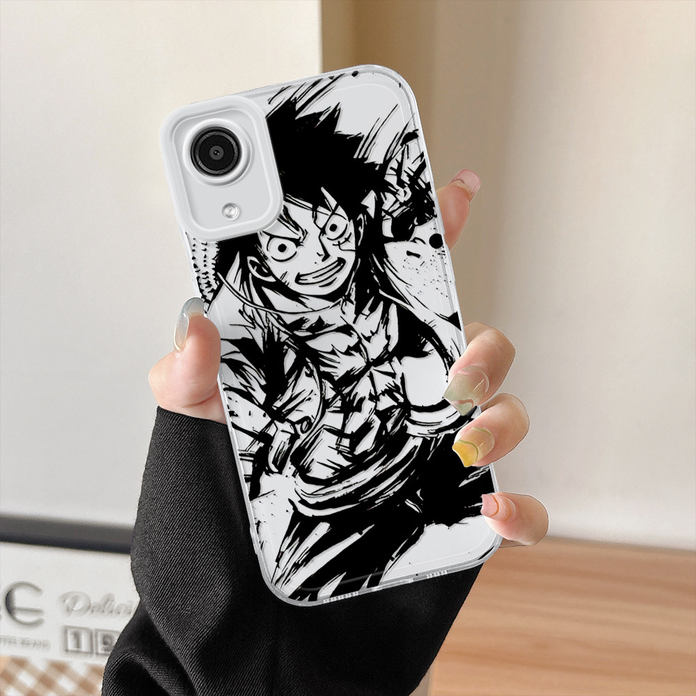 Capa Para Samsung Galaxy A03 Core Capinha De Silicone Celular Macio Transparente Soft Case Luffy 0063 TSY em Oferta na Shopee