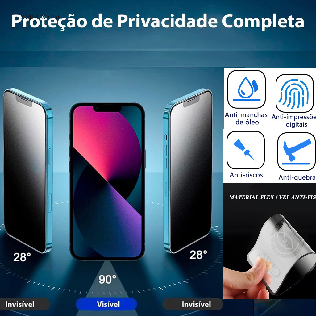 Película Para Xiaomi Mi Poco X7 X6 X3 F5 X5 F3 X4 M6 F6 M5S F4 M4 Pro NFC GT 4G 5G Privacidade Macia Protector FKM