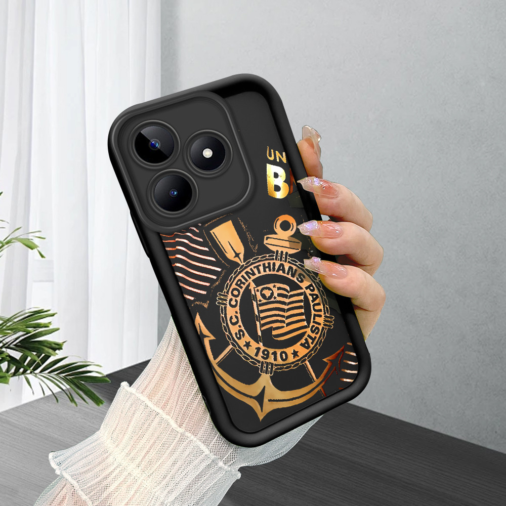 Capinha Para Realme C53 C51 Note 50 Narzo N53 Capa De Celular Macia Silicone Protetora Preta Case BTY 5966 em Oferta na Shopee