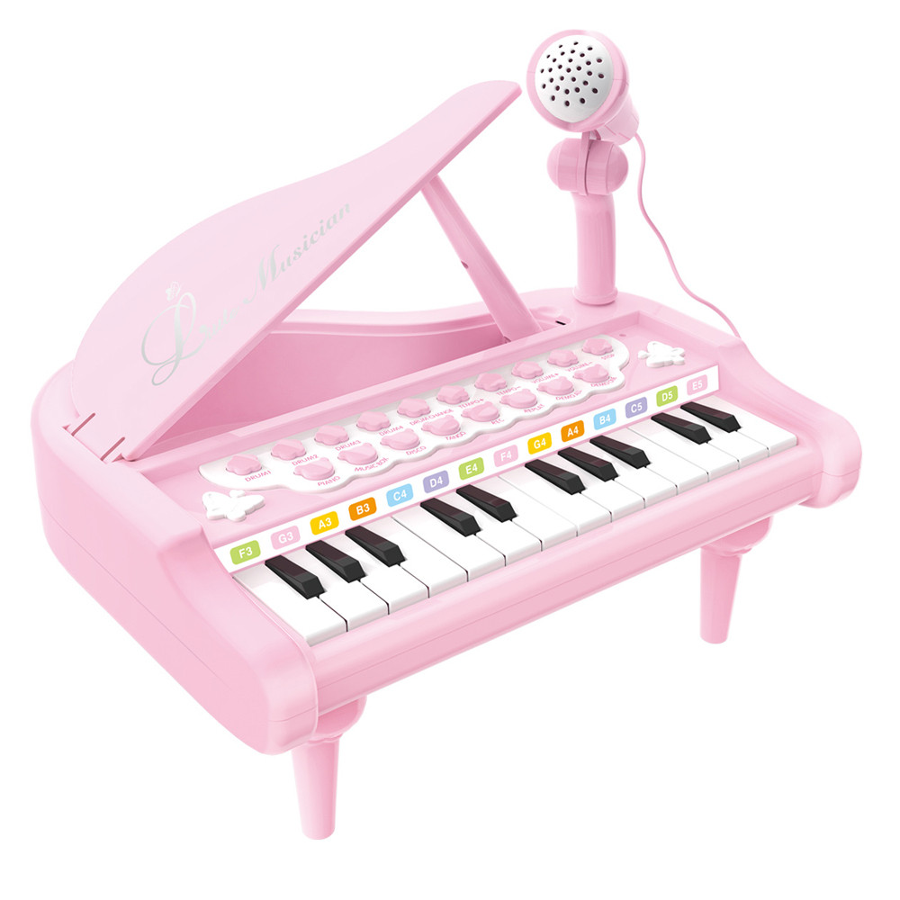 Baoli Mini Piano Rosa Infantil Musical 1505B Crianças em Oferta na Shopee