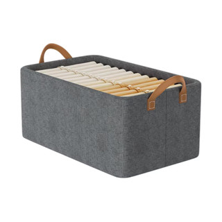 Caixa Organizadora Dobrável Life p/Roupas Armário Cinza em Oferta na Shopee