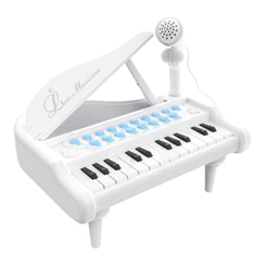 Baoli Mini Piano Teclado Infantil Branco 1505B Musical