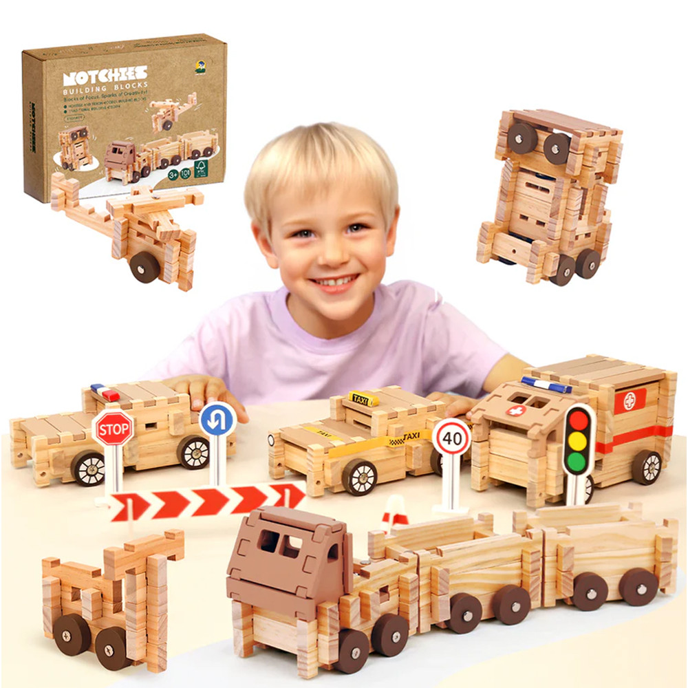 Notchies Jovi-Mindly Carro Blocos Montar 101 Peças