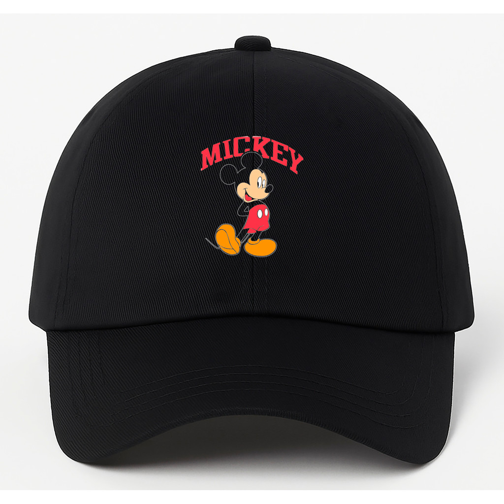 Boné Baseball Mickey Vermelho Casual Moda Urbana em Oferta na Shopee