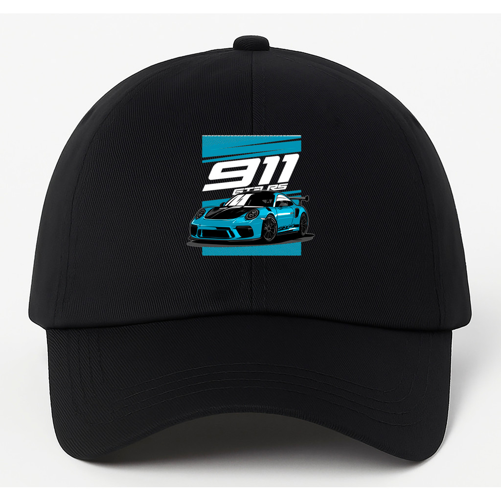 Boné Baseball Porsche 911 GT3RS Azul Moda Urbana Casual