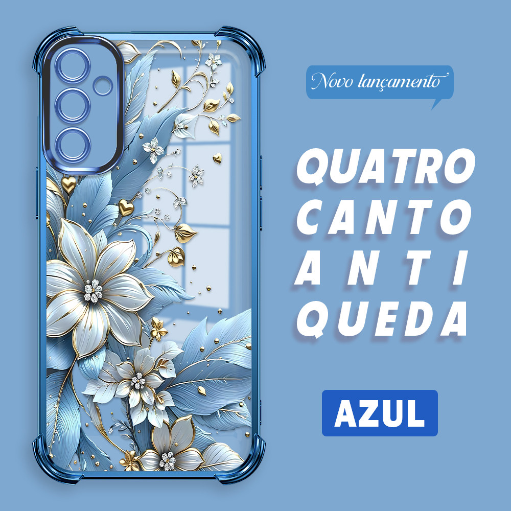 Capa Para Samsung Galaxy A14 4G 5G Capinha Anti Choque Case Transparente 0506 FS