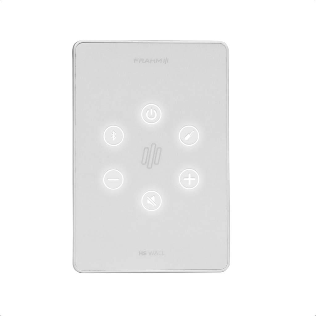 Amplificador de Parede Frahm HS WALL Branco 2x30W Bivolt Caixas de passagem 4x2