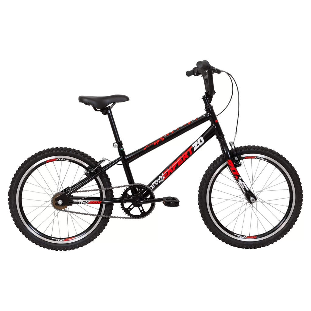 Bicicleta Caloi Expert R20 A25 1V Aro 20 Guidão BMX Cor Preta em Oferta na Shopee