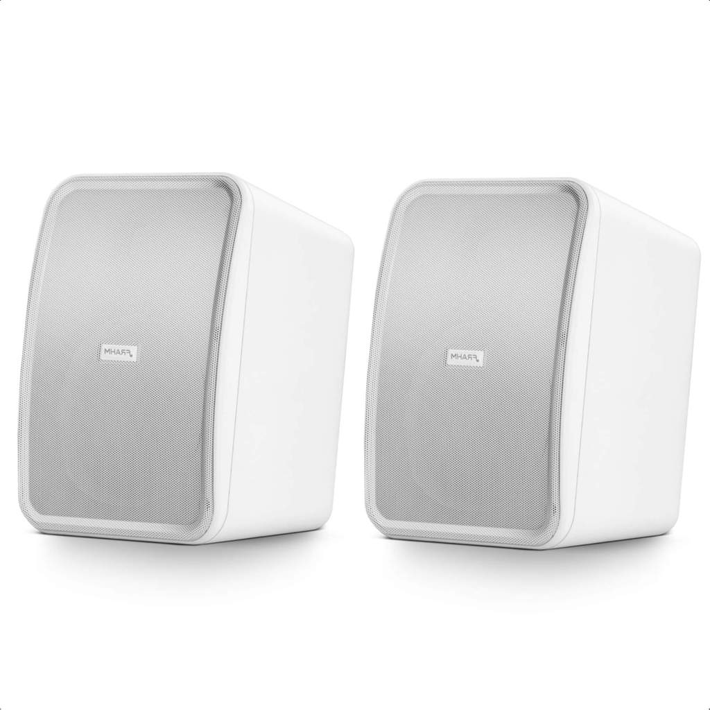 Caixa de Som Outdoor Acústica Frahm Passiva 120W RMS 8 Ohms 5 Pol. HS Branca