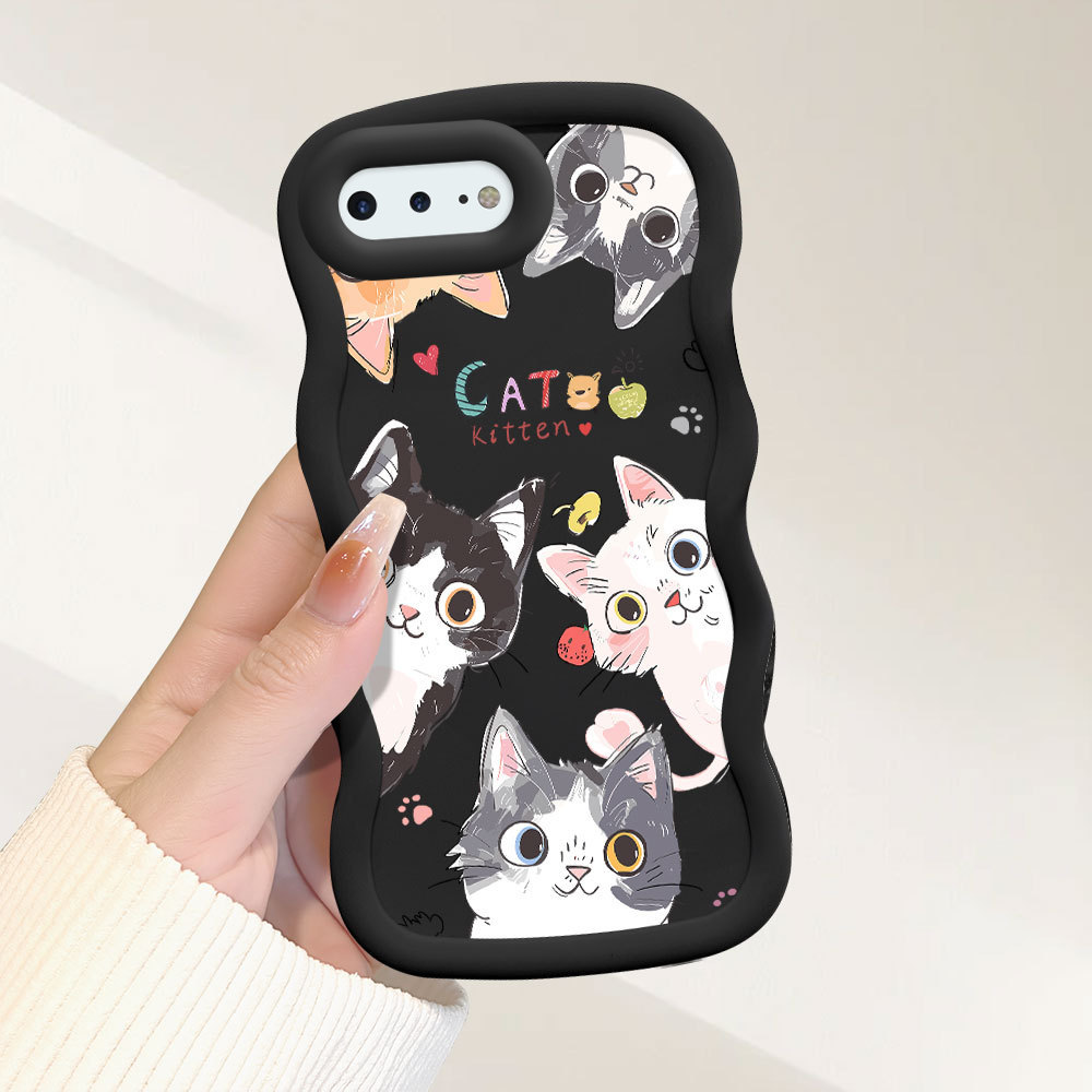 Capinha Para iPhone 7 8 6 6S Plus Capa De Silicone Macio Capinhas Case 0202 MKL