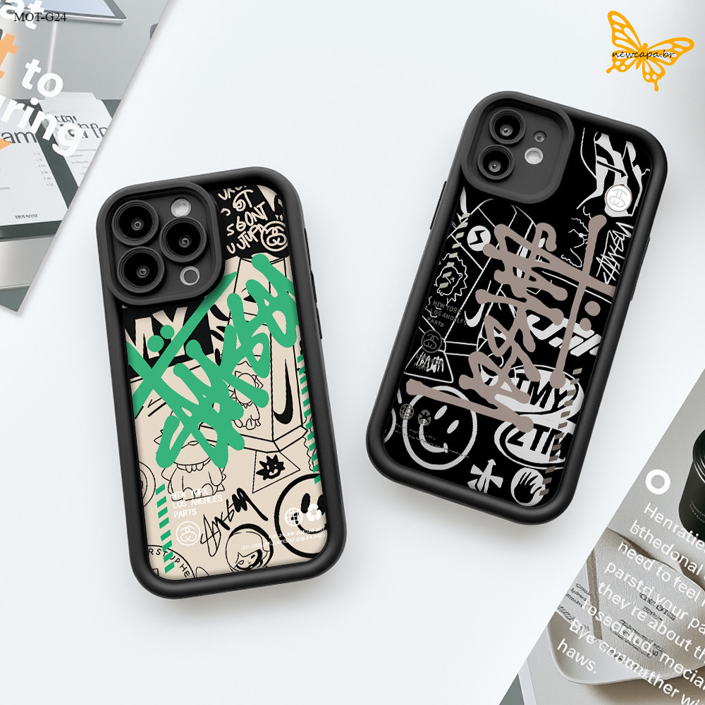 Capa Para Motorola Moto G24 G15 G22 G20 G30 G05 G14 G10 G04 G04S Capinha De Celular TYB 6387 em Oferta na Shopee