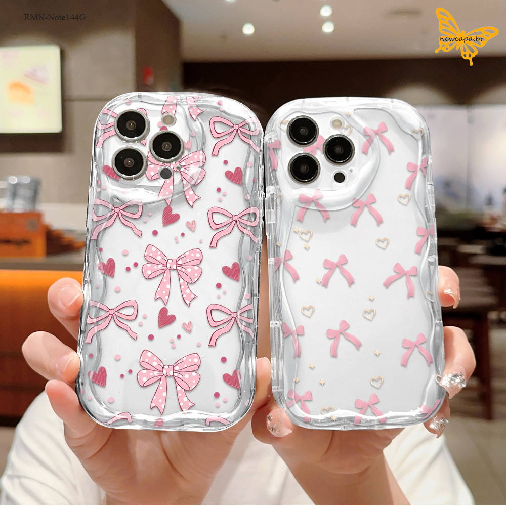Capinha Para Xiaomi Redmi Note 14 13 12 11 11S 10 10S Pro 4G 5G Capa De Cream Wave Case NYW 3150