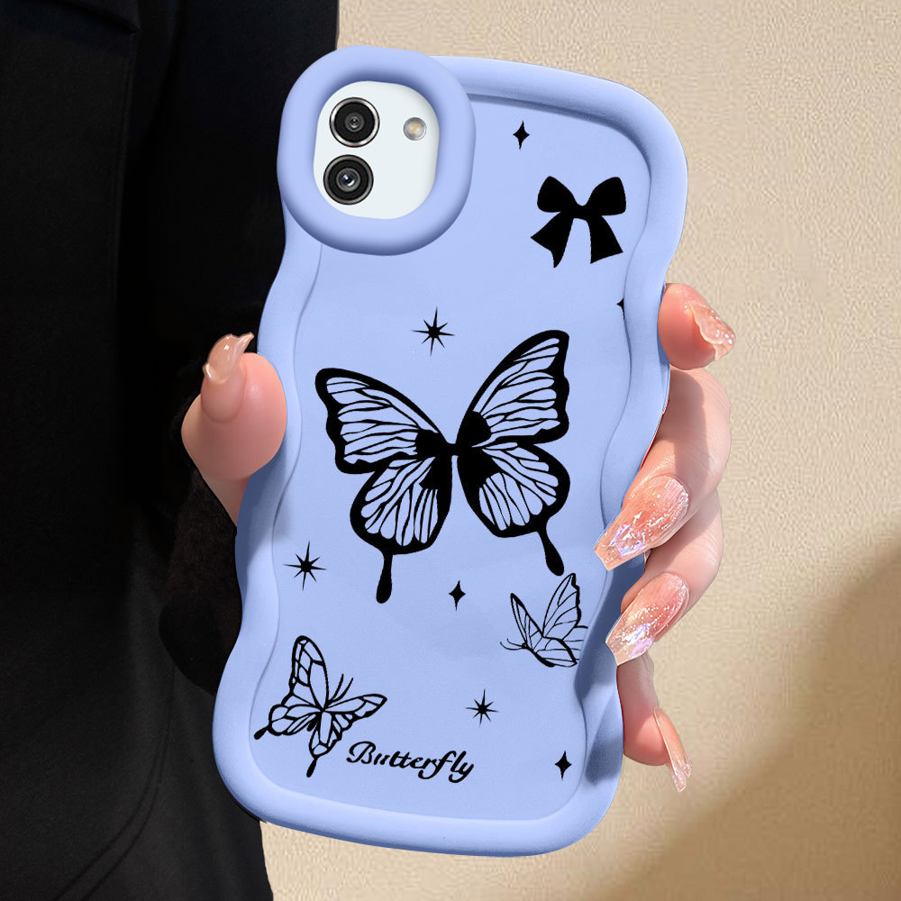 Capa Para Samsung Galaxy A03 A04E Capinha Silicone Macio Protetora Do Telefone Móvel Macarons Simple Caso 0198 MKL em Oferta na Shopee