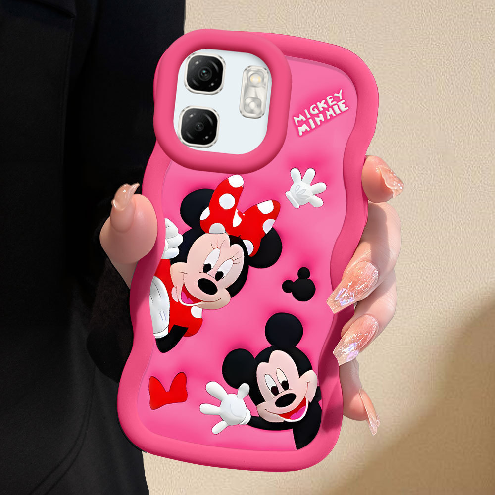 Capa Para Infinix Smart 9 Hot 50i Capinha Macia De Silicone Celular Mickey Minnie 0278 MKL