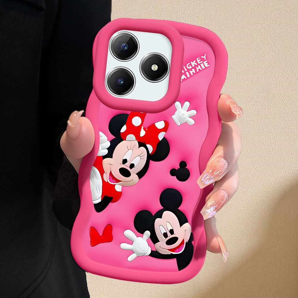 Capa Para Realme C61 C63 Note 60 60X Narzo N61 N63 Capinha Macia De Silicone Celular Mickey Minnie 0278 MKL em Oferta na Shopee
