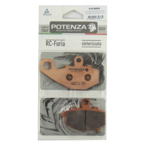 PASTILHA DE FREIO POTENZA TRASEIRA KAWASAKI ER6N 650 2010 A 2017 - 192RC