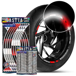 Friso De Roda M2 Compativel Cb 300F Twister + Adesivos Palavras Filete Refletivo