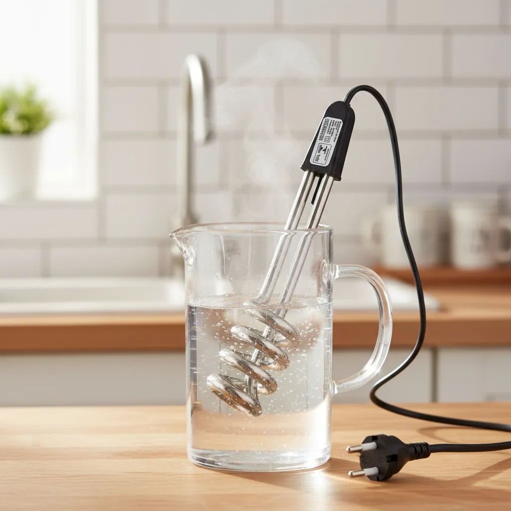 Ebulidor Aquecedor De Água Elétrico Rabo Quente Portátil 500w 1000w Potente Esquenta Rápido Café Chá