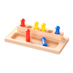 Boby Parafuso e Porca Rosquear Madeira Montessori Crianças