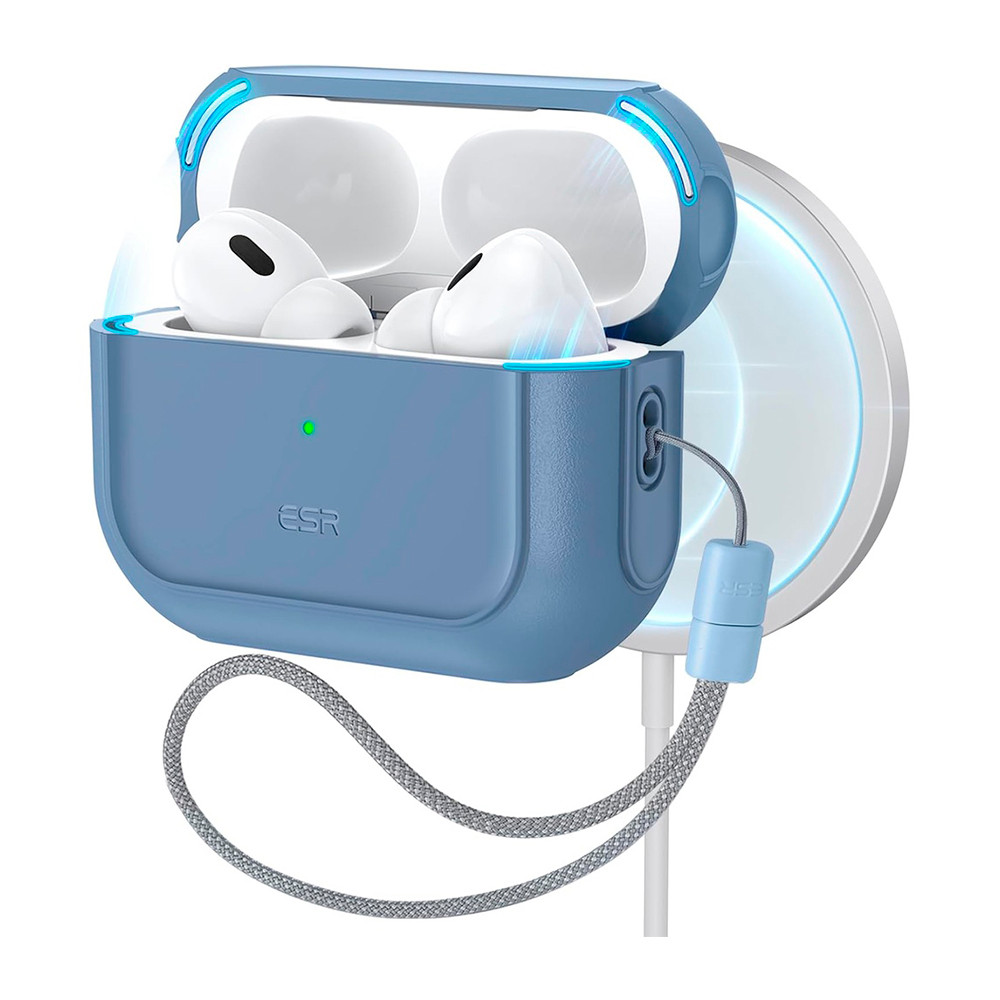 Capa ESR P/ AirPods Pro 2 Geração MagSafe Lanyard Azul
