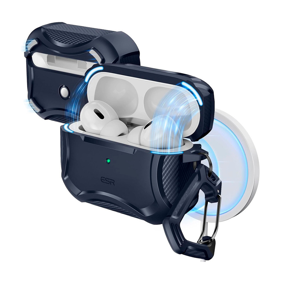 Capa ESR P/ AirPods Pro 2/1 Proteção Magsafe Azul Marinho