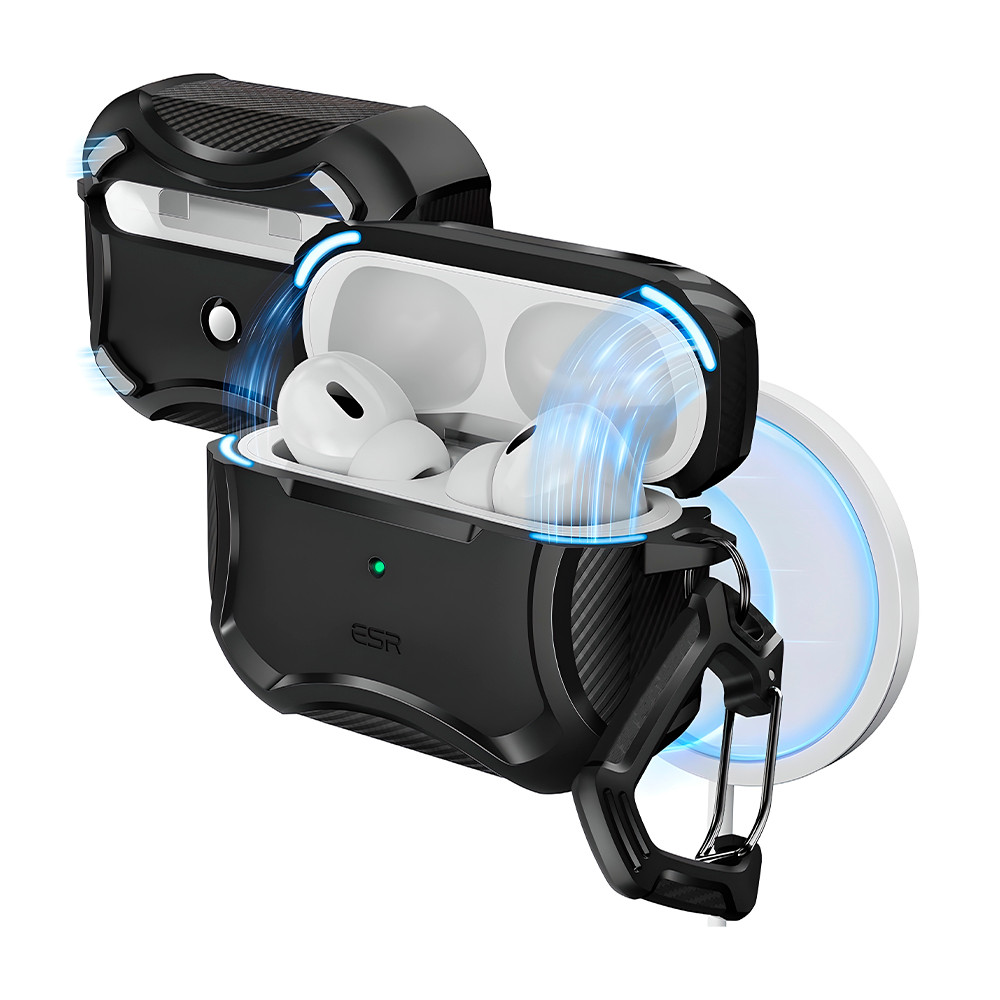 ESR Capa AirPods Pro 2 Geração MagSafe Preto Proteção em Oferta na Shopee