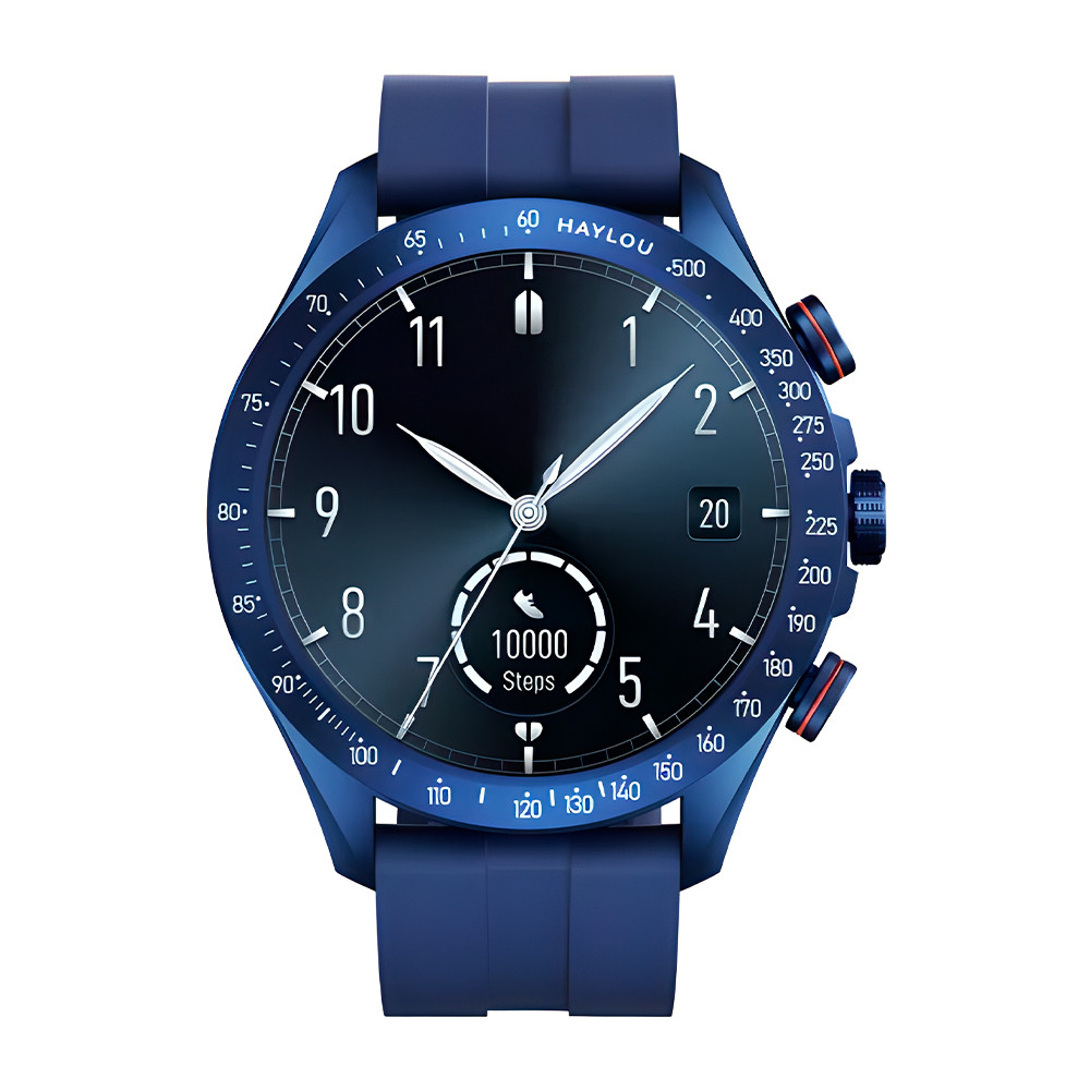 Haylou Smartwatch Solar Pro BT 5.3 Tela 1.43" pol. Azul em Oferta na Shopee