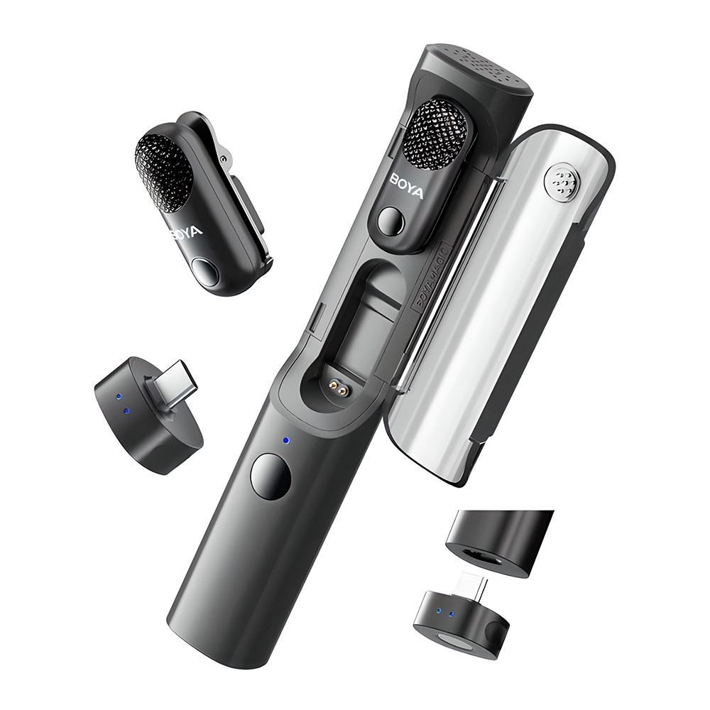 Microfone Sem Fio BOYA Magic-05 AI USB-C p/Celular Live em Oferta na Shopee