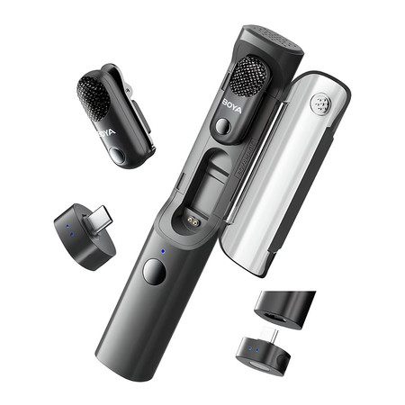 Microfone Sem Fio BOYA Magic-05 AI USB-C p/Celular Live