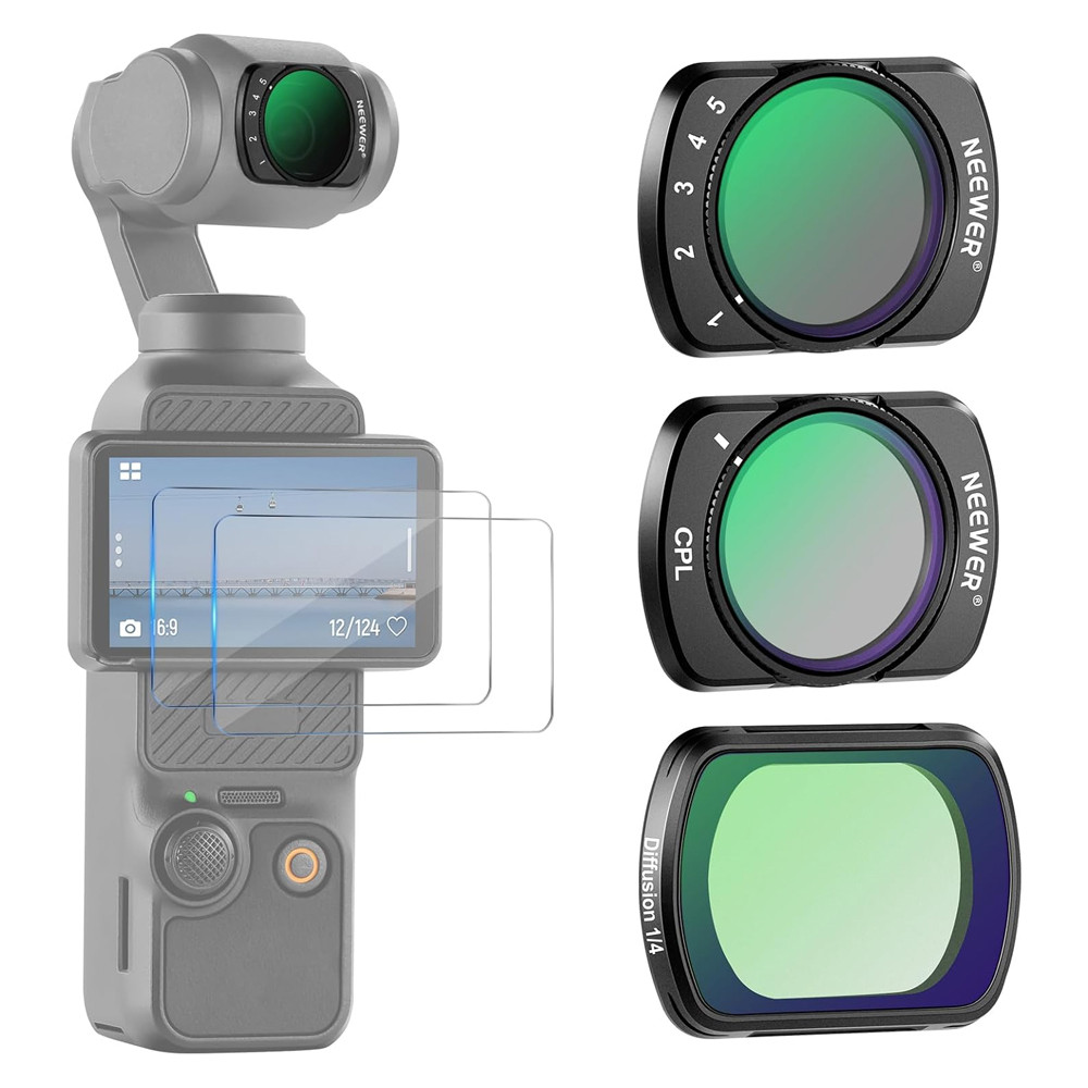 Neewer Kit Filtro ND Magnético para Câmera Osmo Pocket 3 em Oferta na Shopee