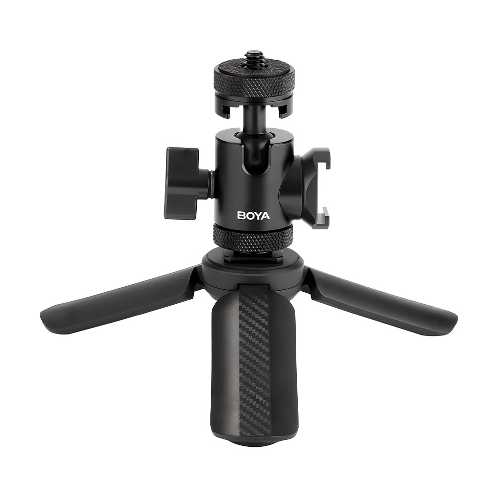 Suporte Mesa Microfone Boya Magic Mini Tripé Ajustável em Oferta na Shopee