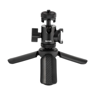 Suporte Mesa Microfone Boya Magic Mini Tripé Ajustável em Oferta na Shopee