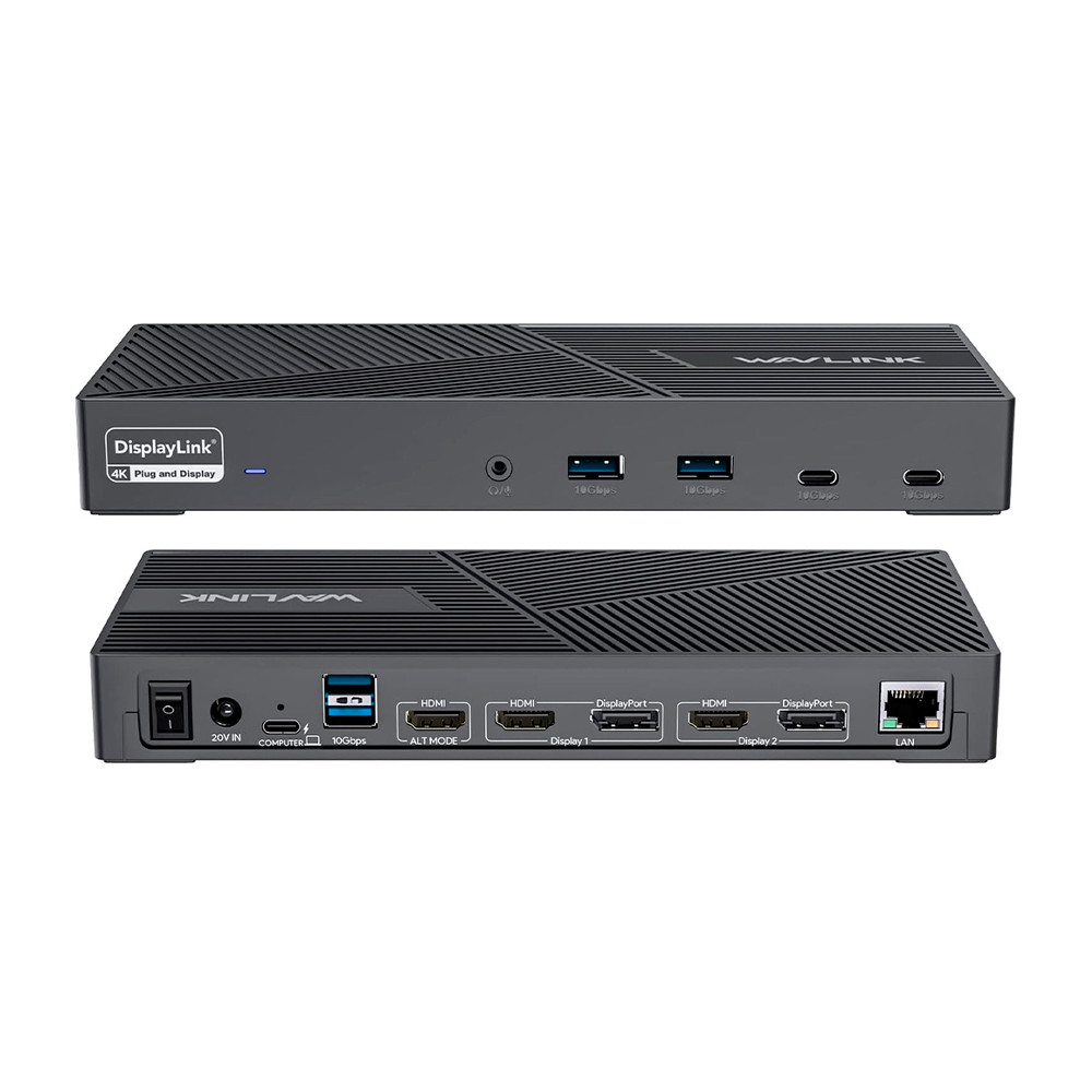 Wavlink Dock Universal USB C Triplo Monitor 4K 60Hz 100W PD