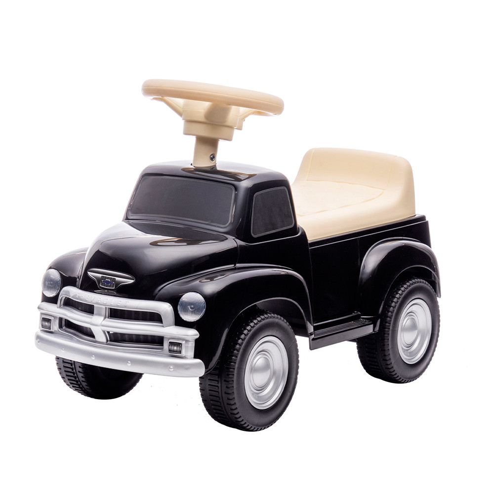 Xiamen Chevrolet 3100 Pé No Chão Carro Infantil Preto em Oferta na Shopee