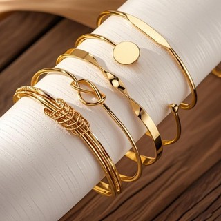 5 Conjuntos Bracelete Confortável Para Uso Diário Design Inovador Leveza E Conforto Que