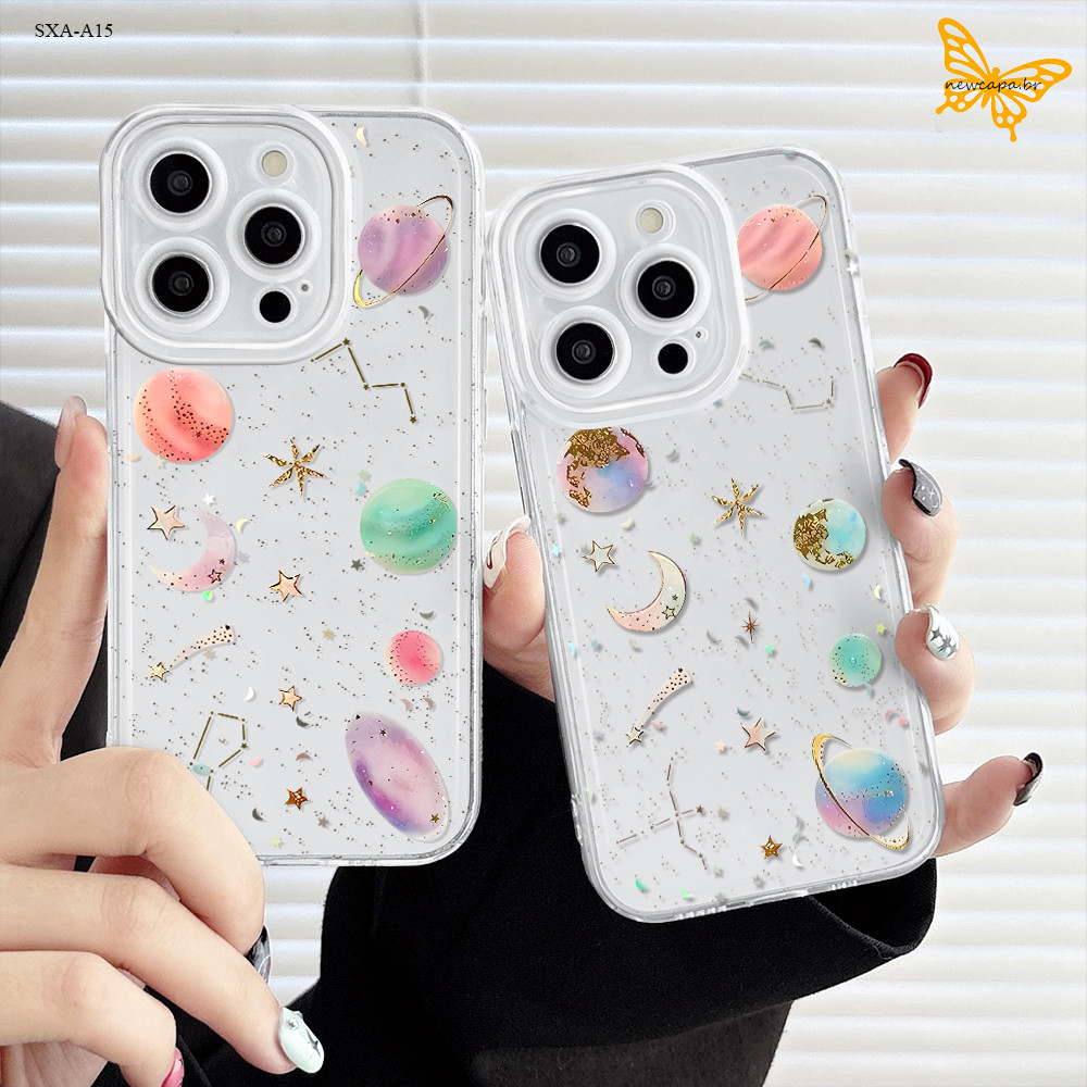 Capinha Para Samsung Galaxy A17 A16 A15 A14 A13 A12 4G 5G Capa Macia Transparente TSY 0152