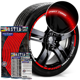 Friso De Roda M1 Compativel Fiat Toro + Adesivos Palavras Filete Refletivo em Oferta na Shopee