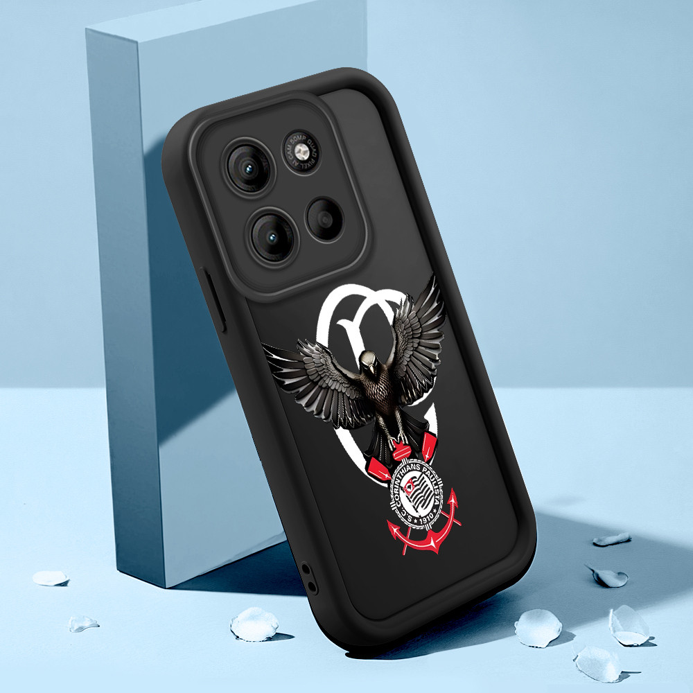 Capinha Para Motorola Moto G15 Capa De Celular Macia Silicone Protetora Preta Case BTY 6063 em Oferta na Shopee