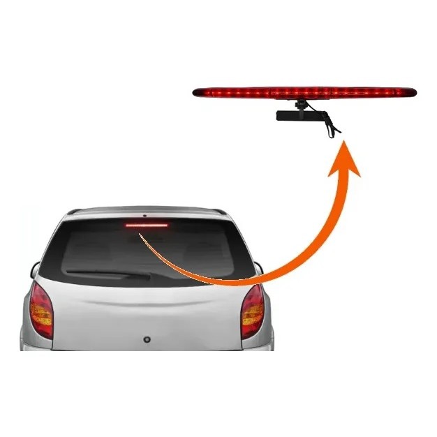 Break Light Luz de Freio Para GM Vectra GT Corsa Captiva 20 Leds com Lente Vermelha