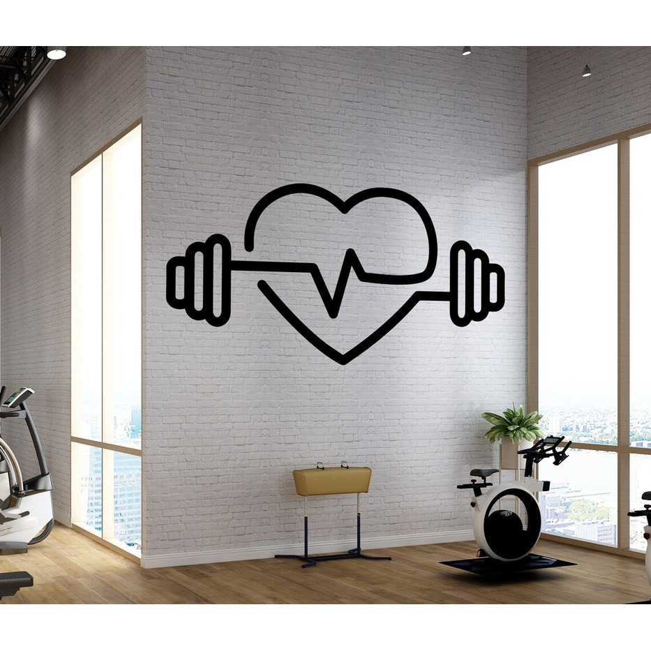 ADESIVO DE PAREDE  ACADEMIA E MUSCULAÇÃO em Oferta na Shopee