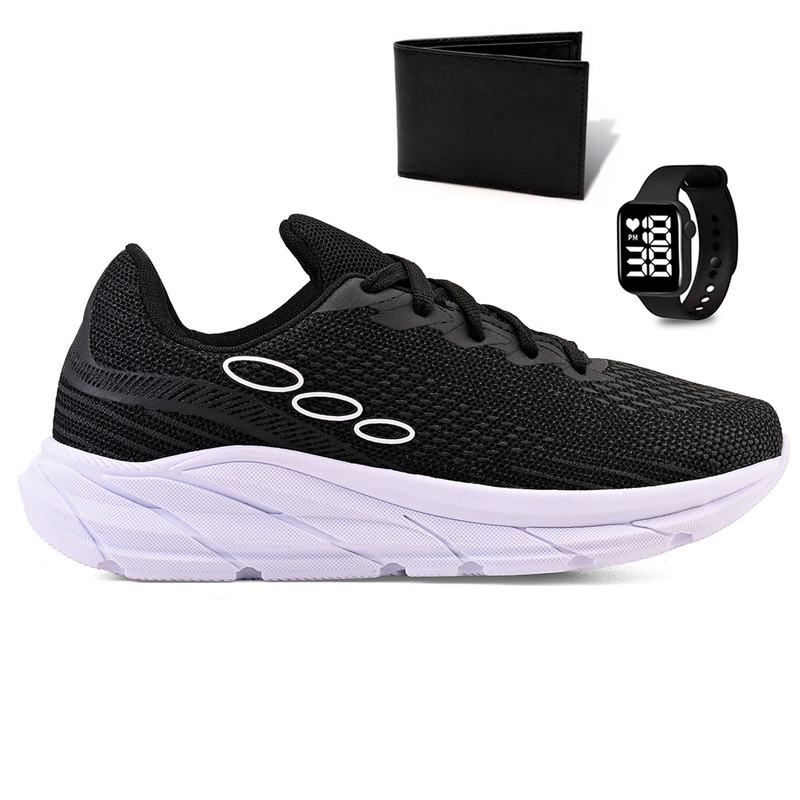 Tênis Esportivo Resistência e Conforto + Carteira e Relógio em Oferta na Shopee