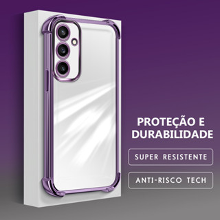 Capinha Para Samsung Galaxy S23 FE 5G Capa Transparente De Celular Silicone Anti Impacto De Telefone Case FS0000 em Oferta na Shopee