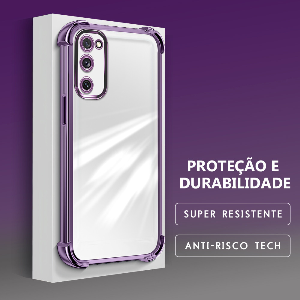 Capinha Para Samsung Galaxy S20 FE 5G Capa Transparente De Celular Silicone Anti Impacto De Telefone Case FS0000 em Oferta na Shopee