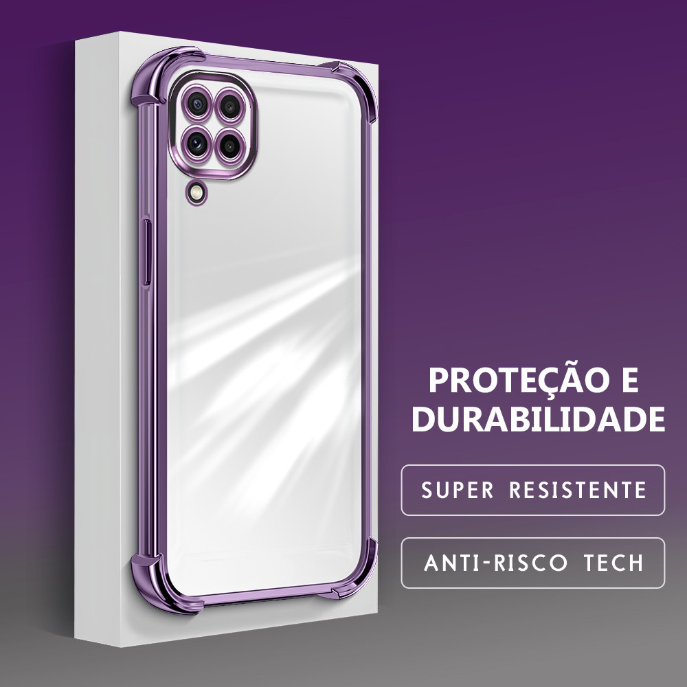 Capinha Para Samsung Galaxy A22 4G Capa Transparente De Celular Silicone Anti Impacto Protetora De Telefone Case FS0000